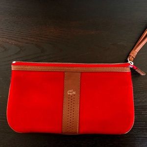 Lacoste Wristlet with leather strap